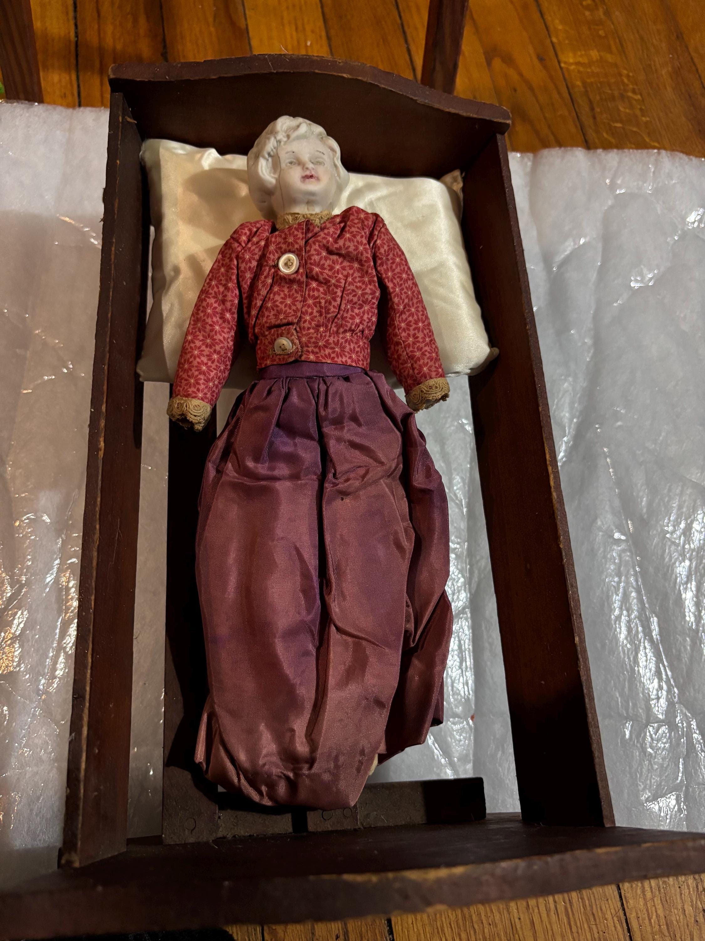 Antique Cloth Creepy Doll, Hands Creepy, Face Creepy, Hand Made 