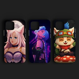 League of Legends Custom/Ready-Made Fanart Phone case | LoL Game Inspired Illustration | Gift for Gamer Fans
