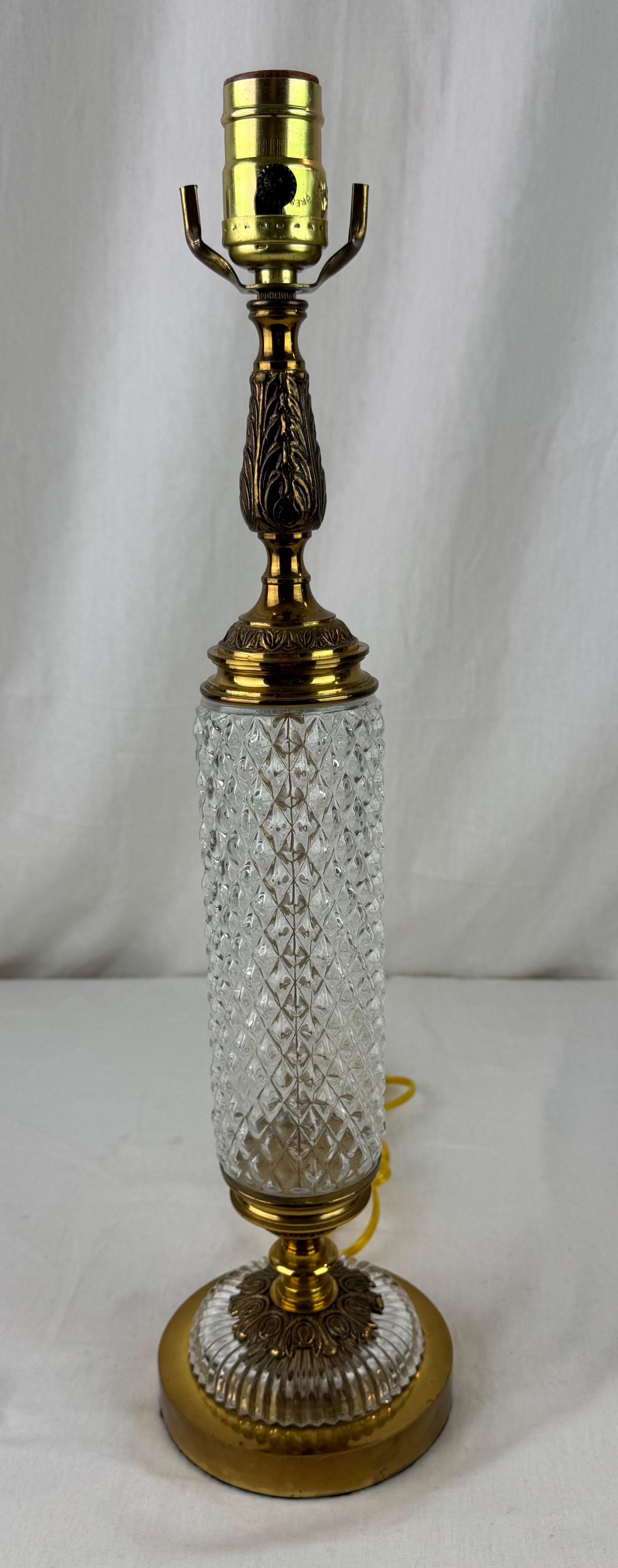 Vintage Hollywood Regency Boudoir Accent Table Lamp