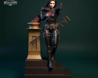 Baroness STL File 1:6 Scale | Female Action Figure Statue 3D Print | High Detail Character STL | Instant Download