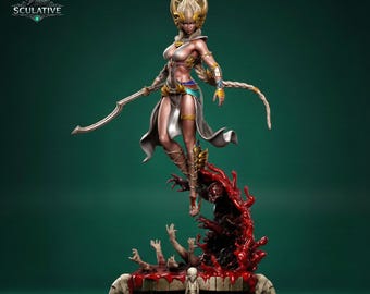 エジプトの女神のSTLファイル（3Dプリント用）、ファンタジー女性像、樹脂製コレクターズアイテム、デジタルダウンロード