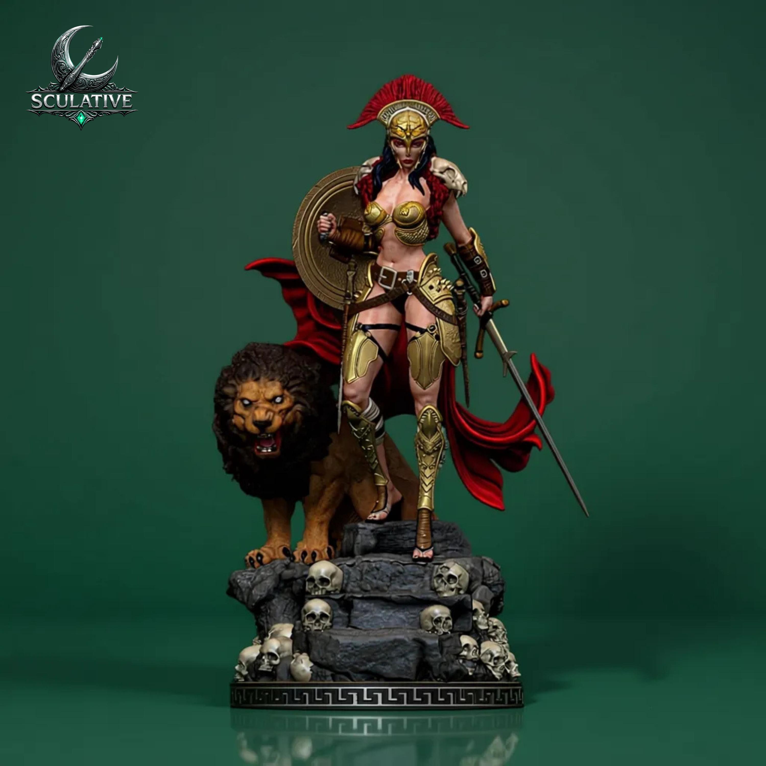 Figurine GK en résine blanche, bouclier 1/10, buste Viking Legend 600