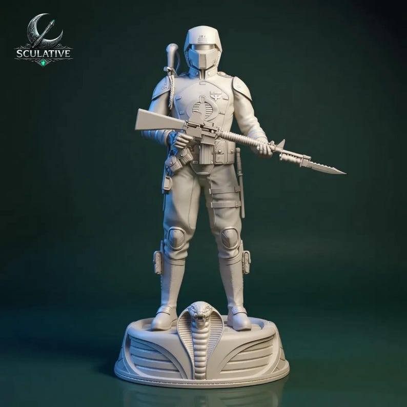 Crimson Guard 3D print STL file action figure display model