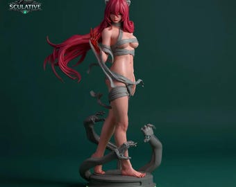 ルーシー エルフェンリート STL ファイル 1:6 スケール – 3D プリント用アニメ女性キャラクター像