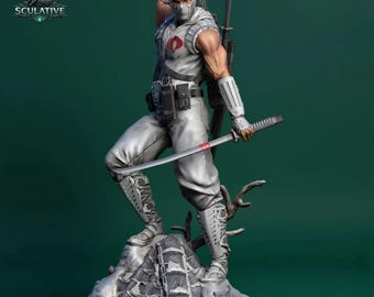 Plik STL Storm Shadow w skali 1:6 | Wydruk 3D figurki wojownika ninja | Szczegółowa figurka akcji w formacie STL | Natychmiastowe pobranie