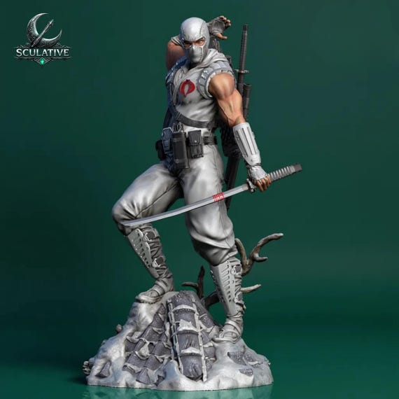 Storm Shadow STL File 1:6 Scale | Ninja Warrior Statue 3D Print | High Detail Action Figure STL | Instant Download