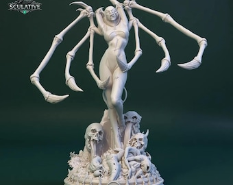 Alien Demon Queen STL Statue 1: 6 | Düstere Sci-Fi Fantasy | Digitales 3D-Modell