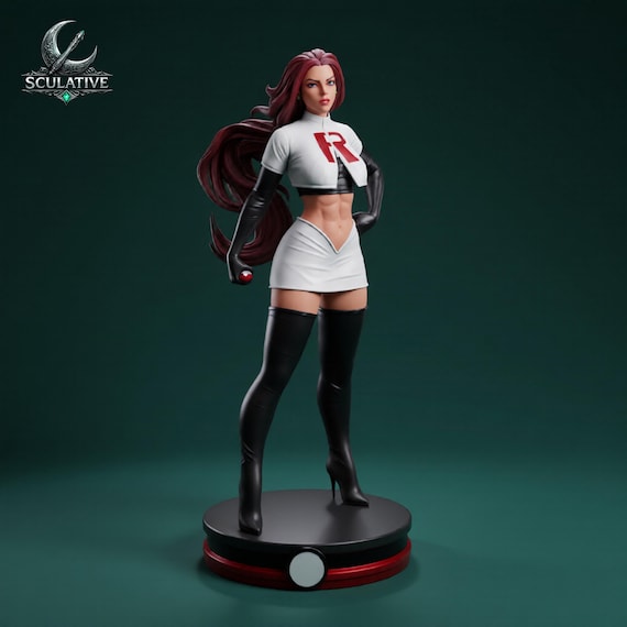Jessie STL File 1:6 – Anime Female Character Statue for 3D Printing