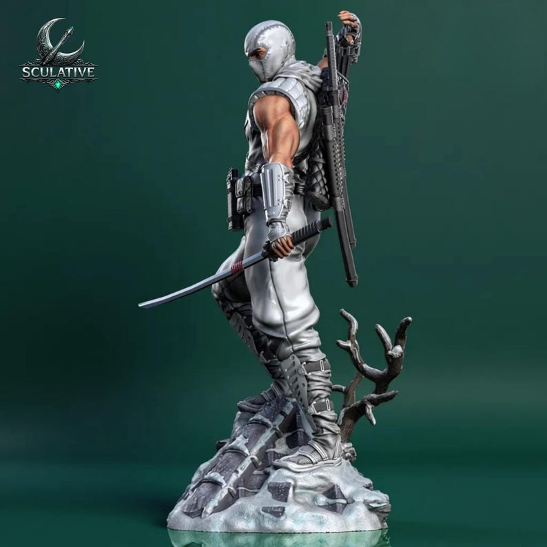 Ninja action figure STL file for resin and FDM 3D printers