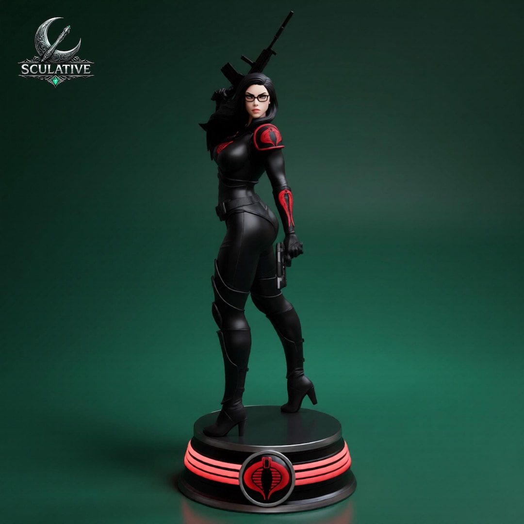 Baroness STL File for 3D Printing – 250mm Female Tactical Agent Statue ...