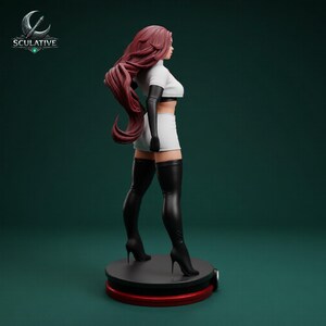 Jessie inspired anime STL model for display and painting