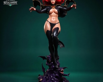 Fantasy Sorceress STL Datei für Resin 3D Druck | Weibliche Statue Modell | Multiple Scale Sammlerfigur | Digitaler Download