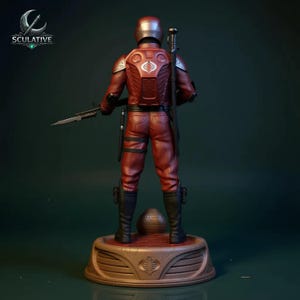 Military action figure STL file for resin and FDM 3D printers