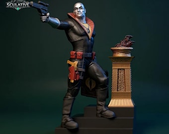 Archivo STL de Destro, escala 1:6, figura de acción de villano, impresión 3D, personaje STL de alto detalle, descarga instantánea