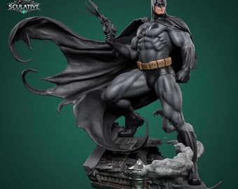 Dark Knight STL-Datei für 3D-Druck, Vigilante-Resinstatuenmodell, ohne Stützstruktur, 3D-Druckdateien, digitaler Download