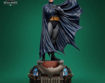 マスクドヒーローSTLファイル、ゴシックヴィジランテ像（3Dプリント用）、1/6スケール樹脂製フィギュアモデル、デジタルダウンロード