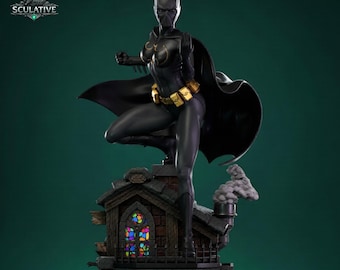 Masked Heroine STL File for 3D Printing, Resin Figure Model, Unsupported 3D Print Files, Digital Download