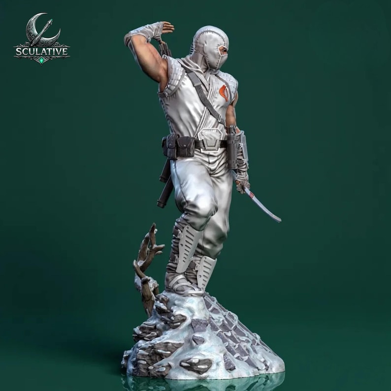 Storm Shadow character STL printable ninja statue