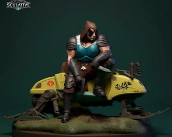 Zartan STL-Datei Maßstab 1:6 | Actionfigur Statue 3D Druck | Hochdetaillierter Taktischer Charakter STL