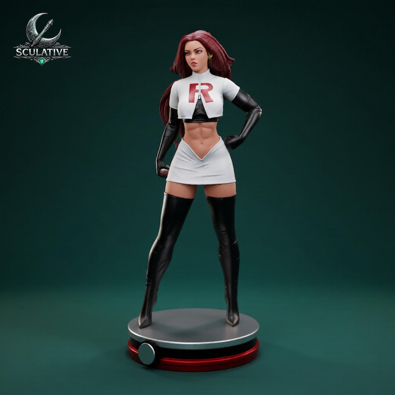 Jessie anime character STL model for resin 3D print
