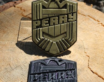 Custom 3D Print Judge Dredd Badge