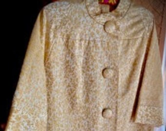 brocade evening coat