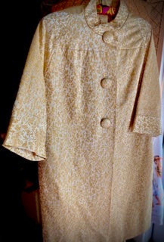 1960’s Gold Brocade Evening Coat