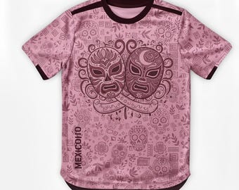 Personalized Mexico Soccer Jersey, Pink El Tri Football Shirt