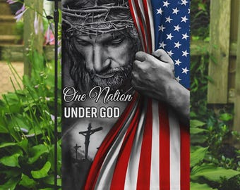 Jesus Flag One Nation Under God American Patriot Flag, American Flag, Semiquincentennial 1776 2026 We The People Patriotic Flag