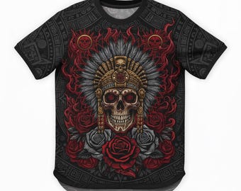 Personalized Mexico Red Skull Soccer Jersey