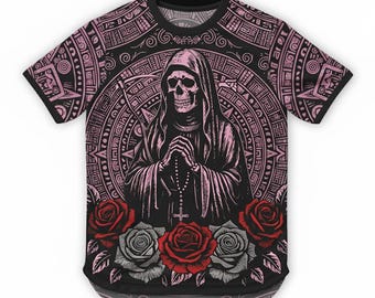 Personalized Mexico Pink Skull Soccer Jersey