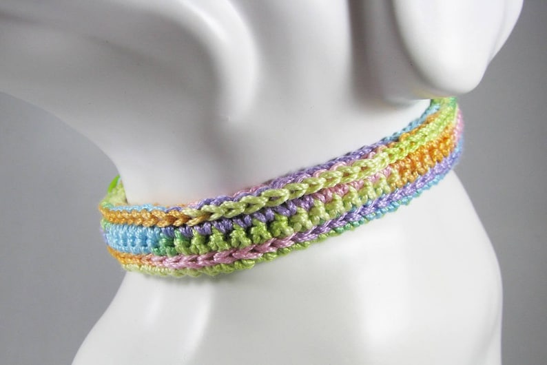 Crochet Egyptian Cotton Pet Collar