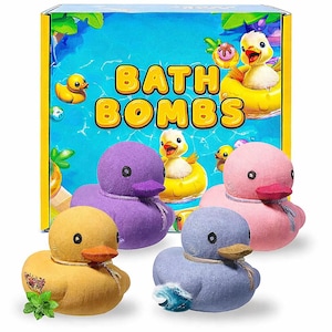 Duck Bath Bombs – Colorful Fizzy Bath Time Fun for Kids