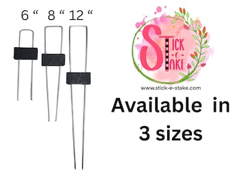 Stick-e-Stake – Patent Pending Adjustable Floral Sign Holder with Peel & Stick Design