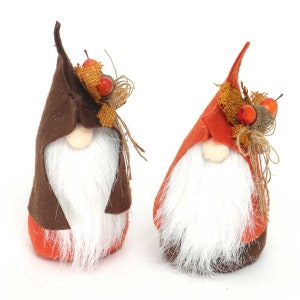 Woodland Mini Gnome, Fall Gnome Decor, Autumn Gnome Decor