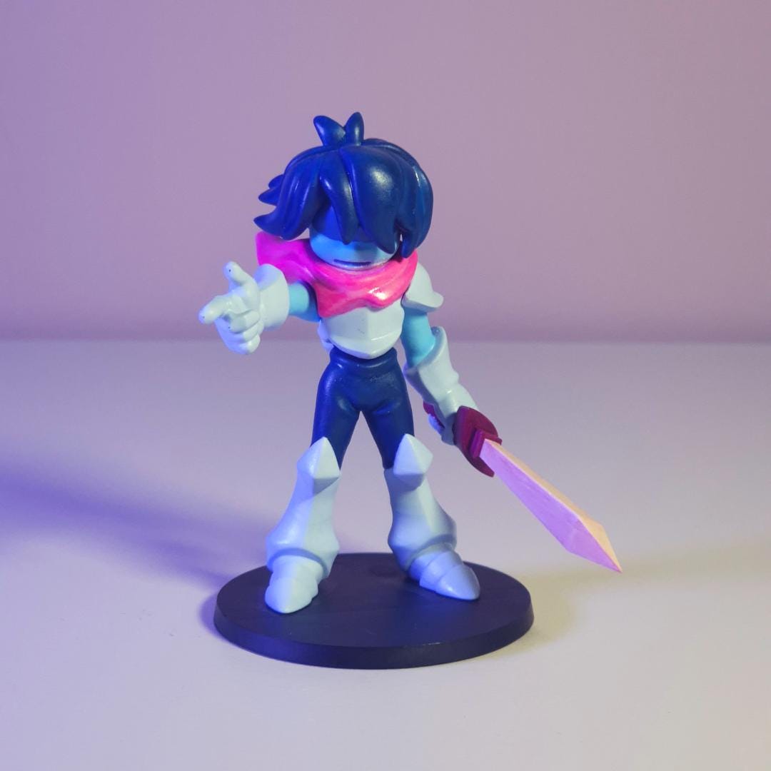 DELTARUNE - Dark World Kris Figure (~8 Cm, ~3.25 In) - Etsy