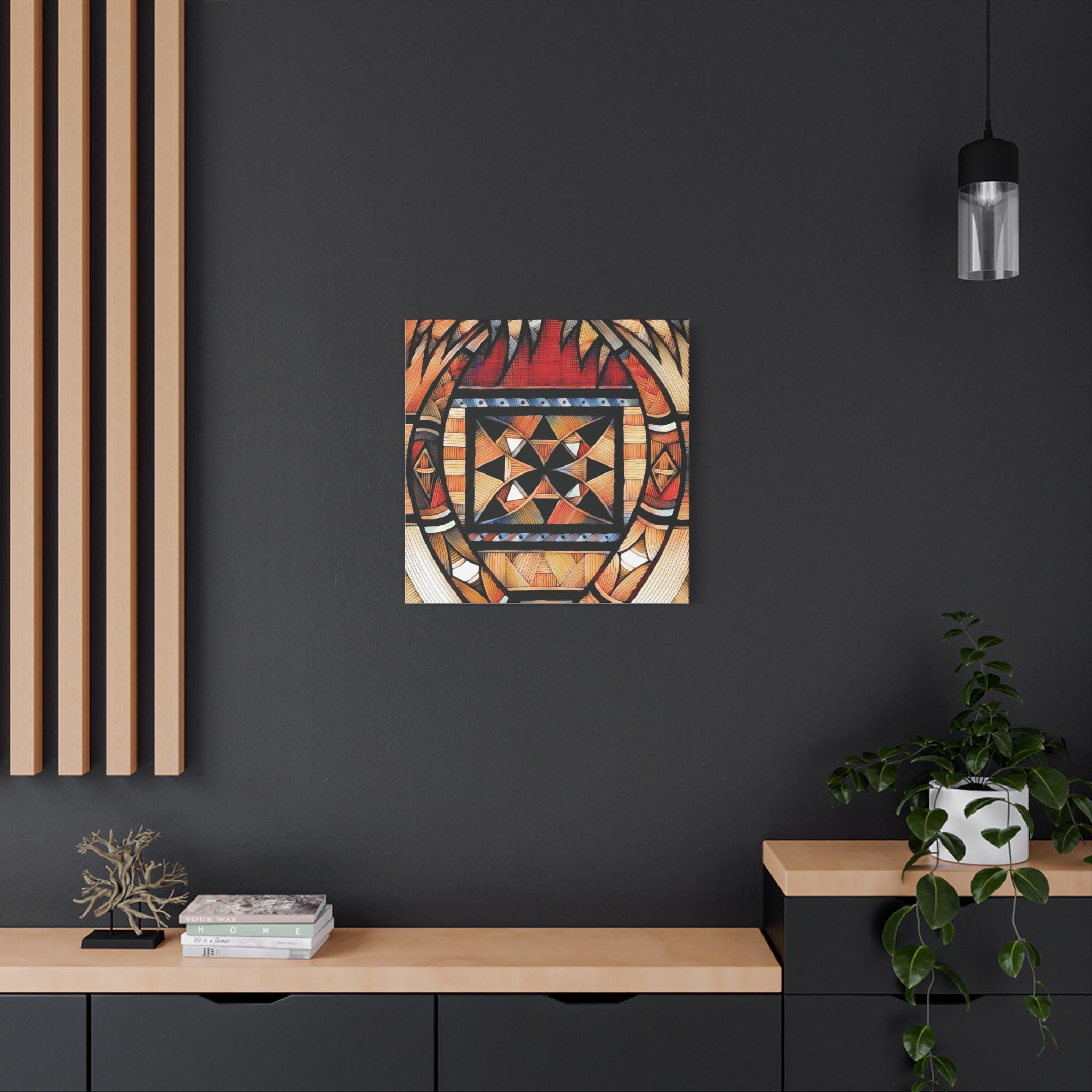 Tapa Palm - Canvas Wall Art