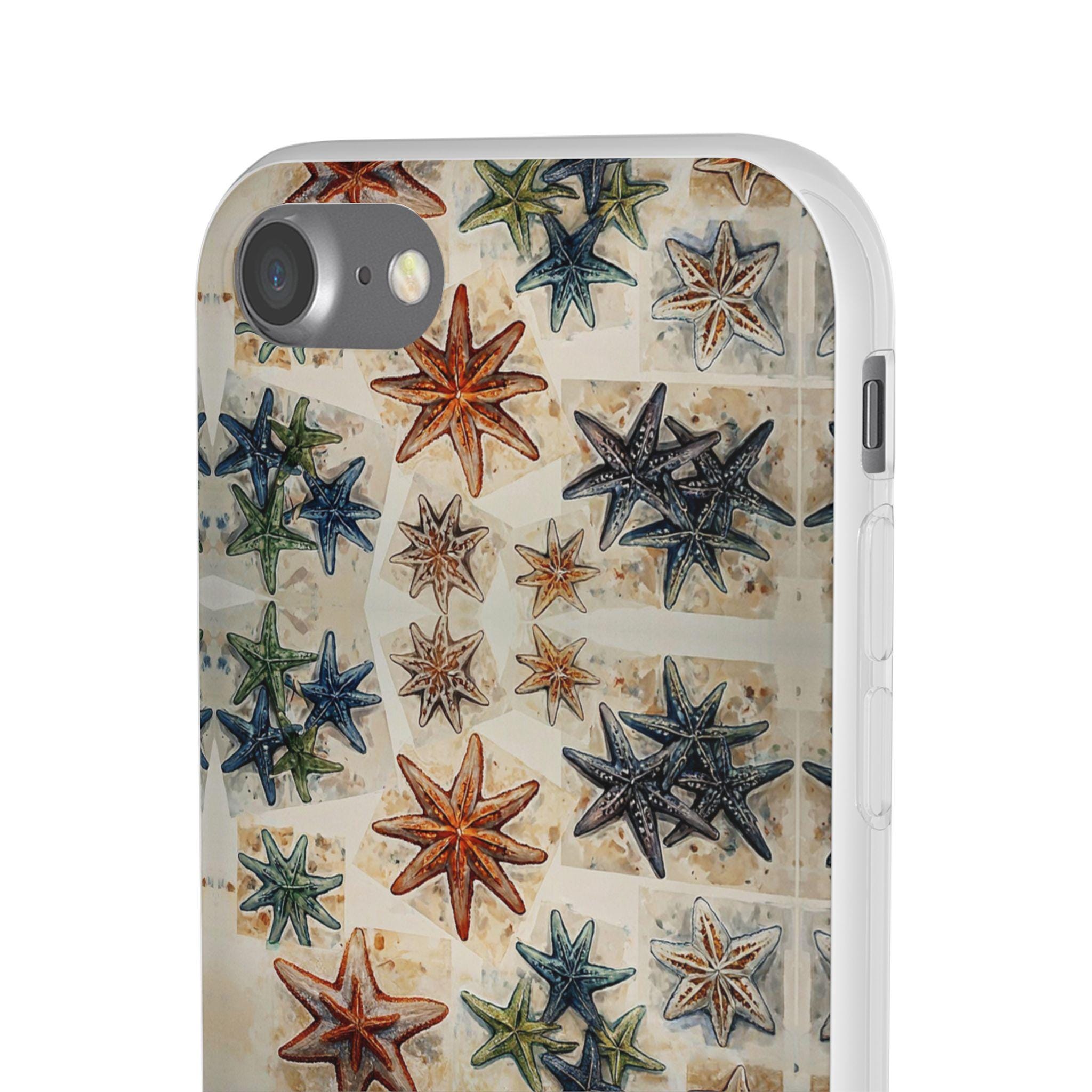 Starfish on the Move iPhone Flexi Case - Walt Smith Fiji Ocean Art - Supports ADE Reef Restoration