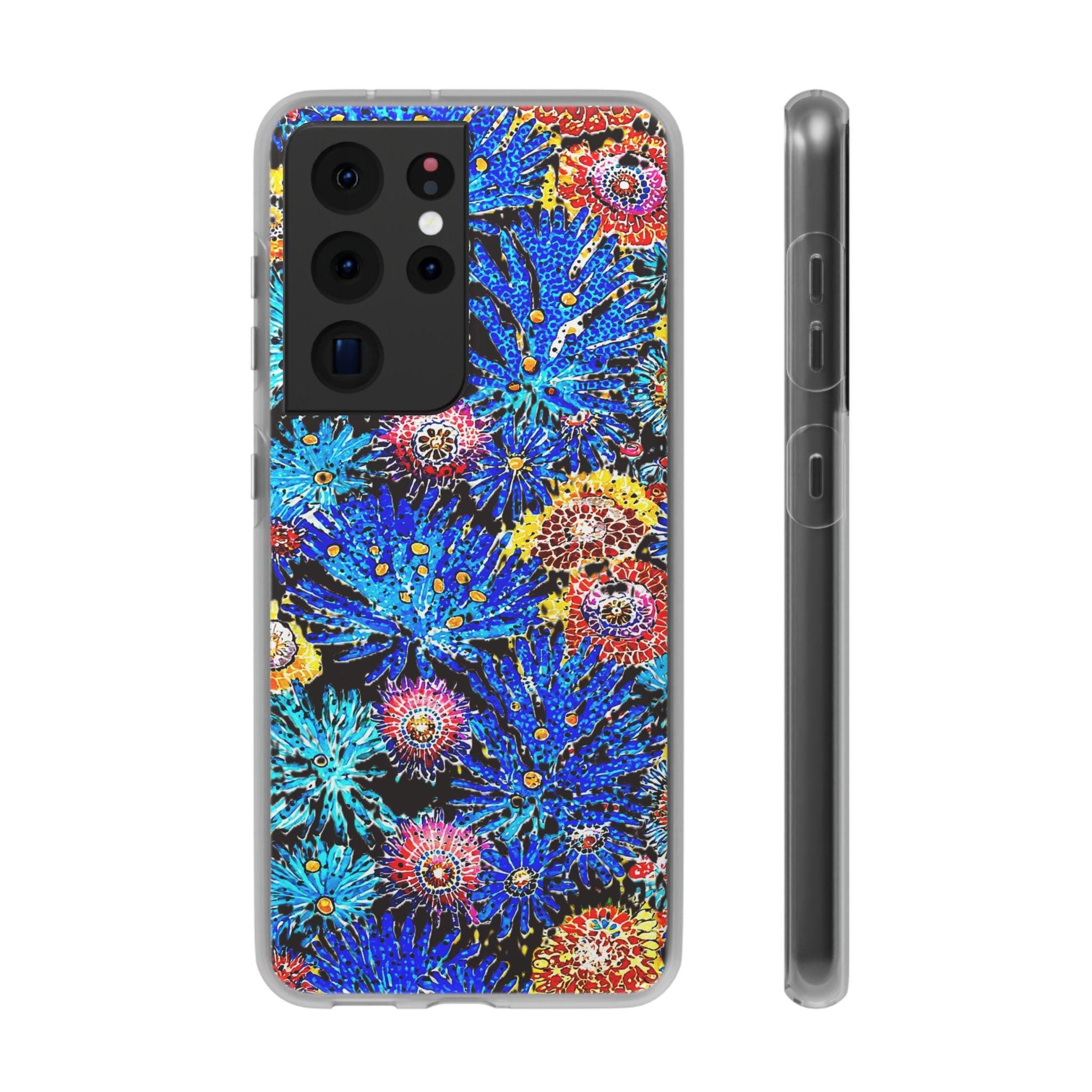 Coral Explosion Android Flexi Case - Walt Smith Fiji Ocean Art - Supports ADE Reef Restoration