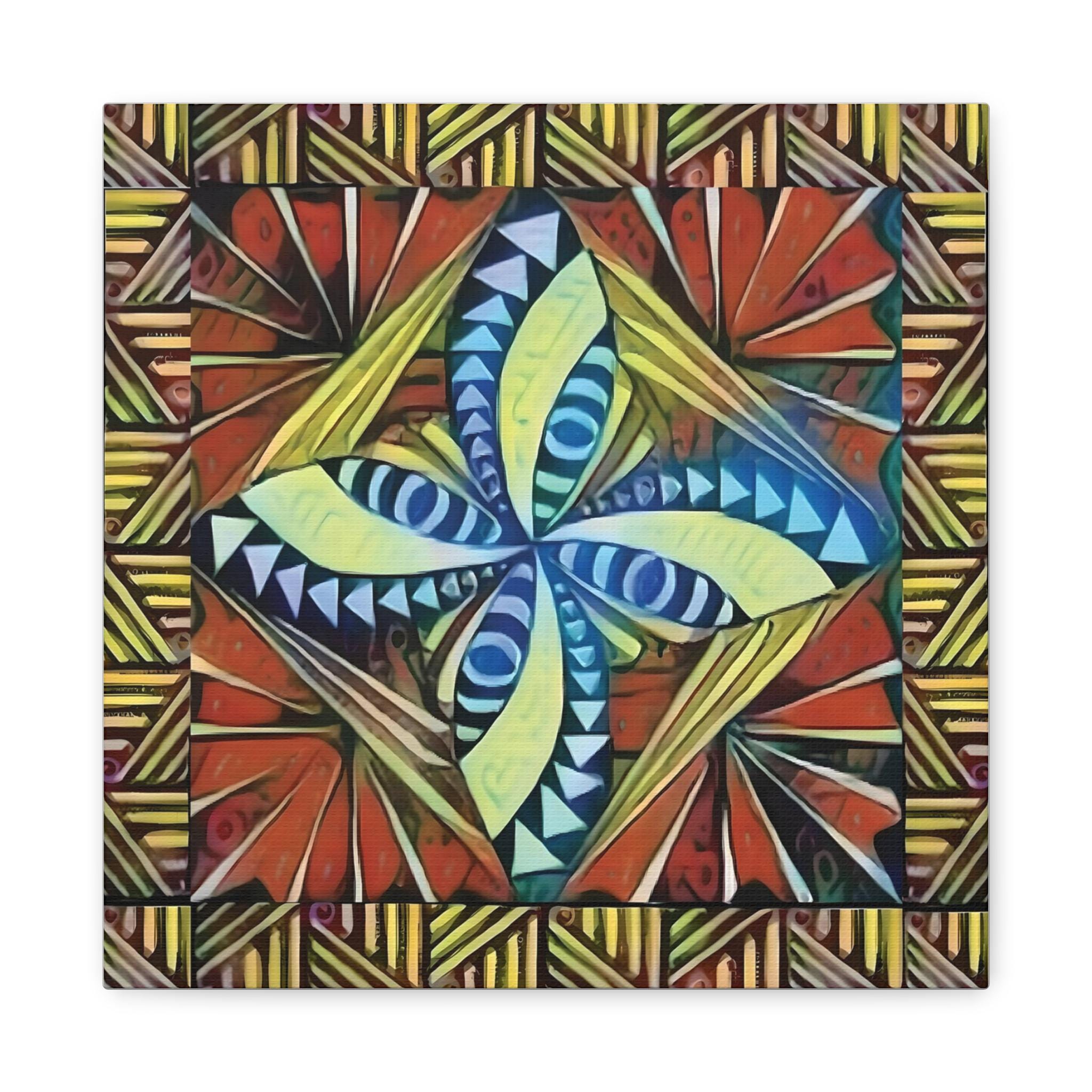 Tapa Border - Canvas Wall Art