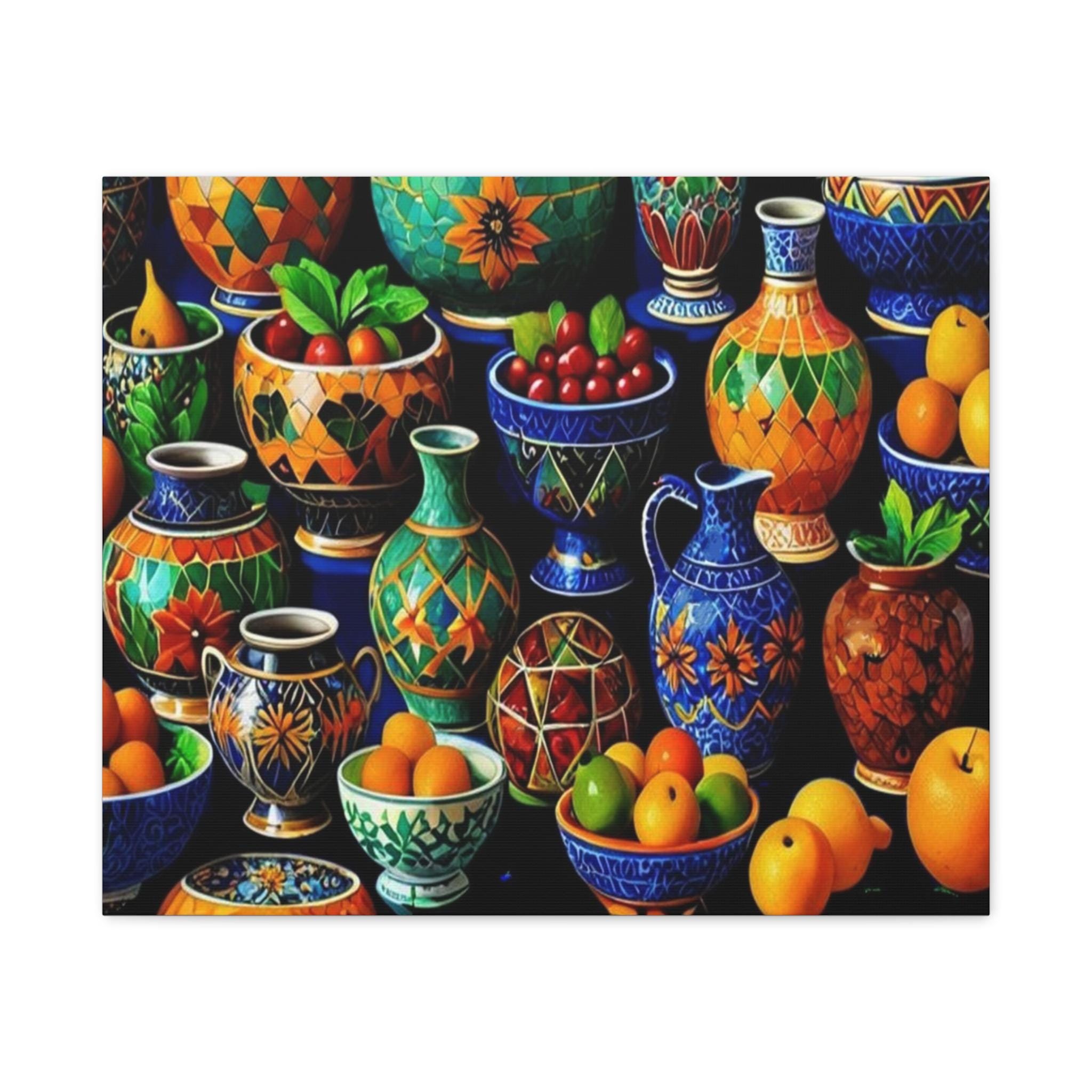 Table Full A - Canvas Wall Art