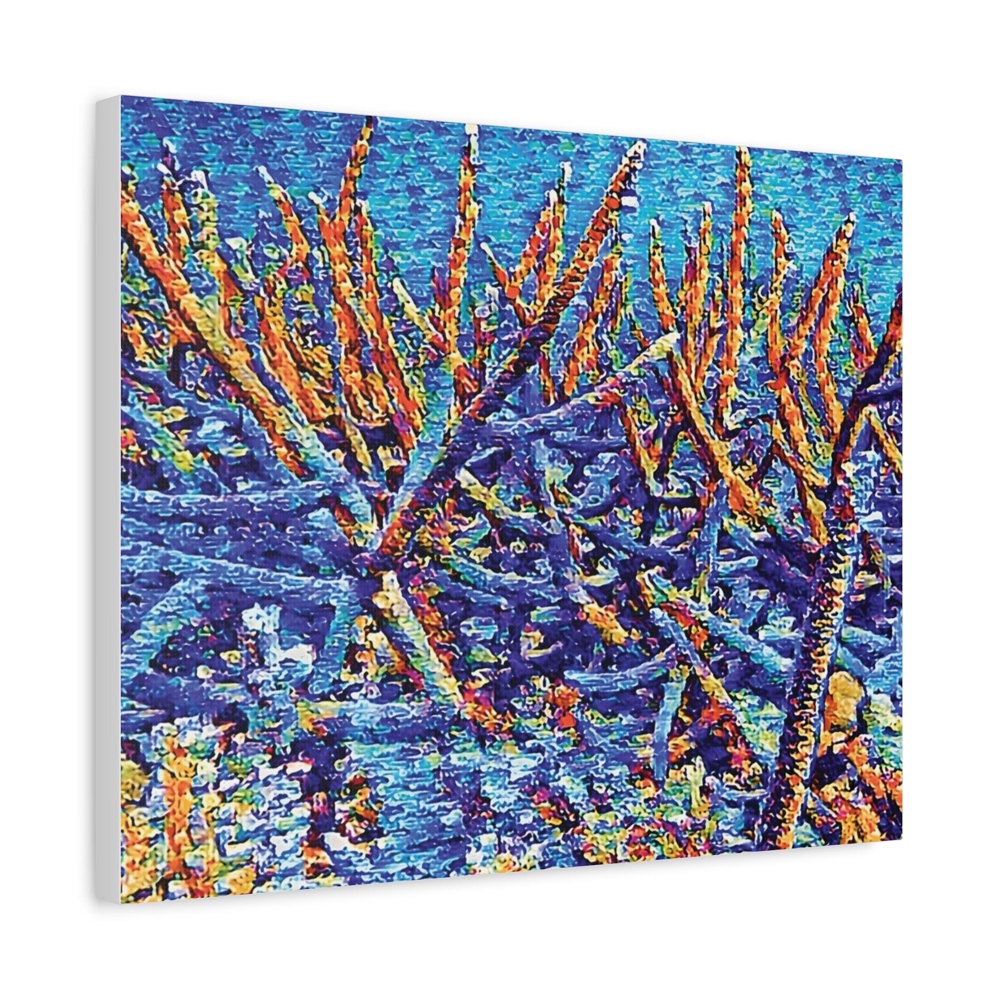 Stag Garden - Canvas Wall Art