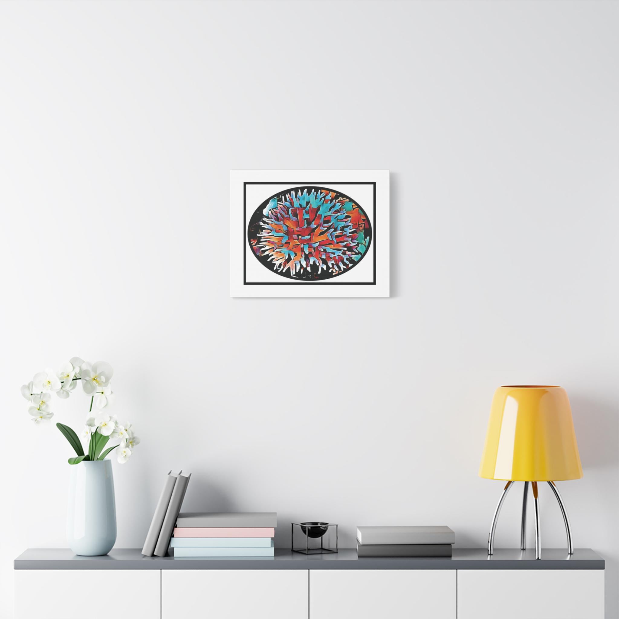 Coral View Egg - Canvas Wall Art