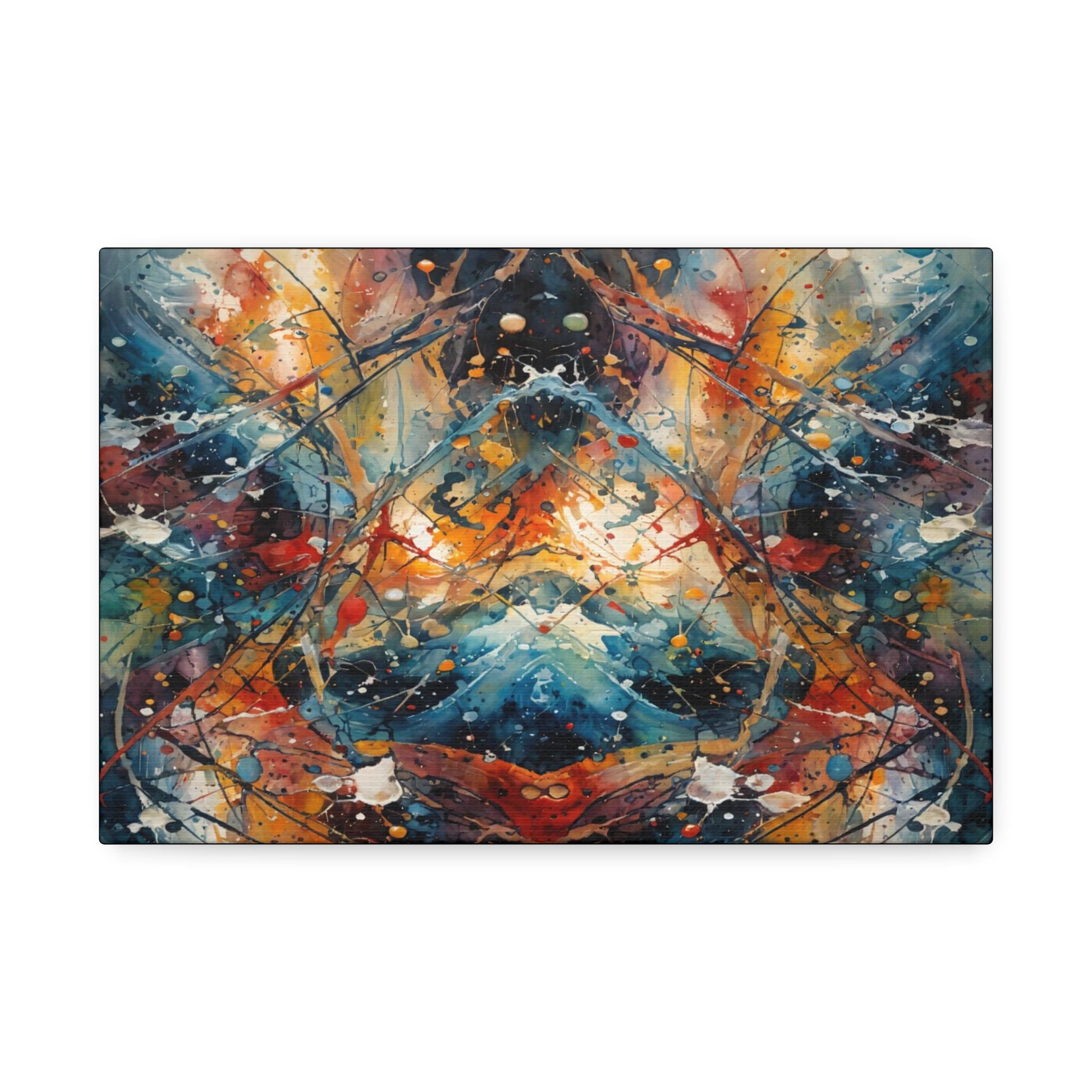 Red Scribe 3 Canvas Wall Art