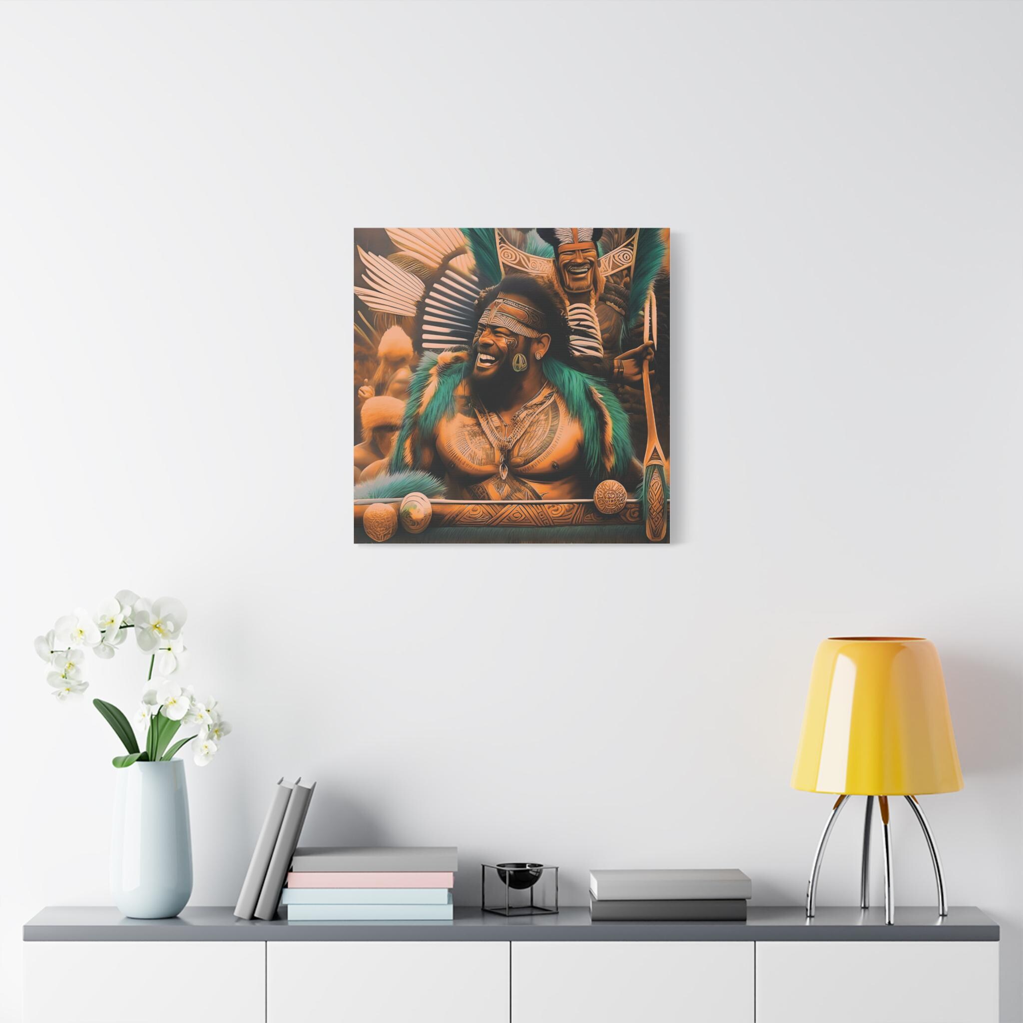 Laughing Cheif - Canvas Wall Art