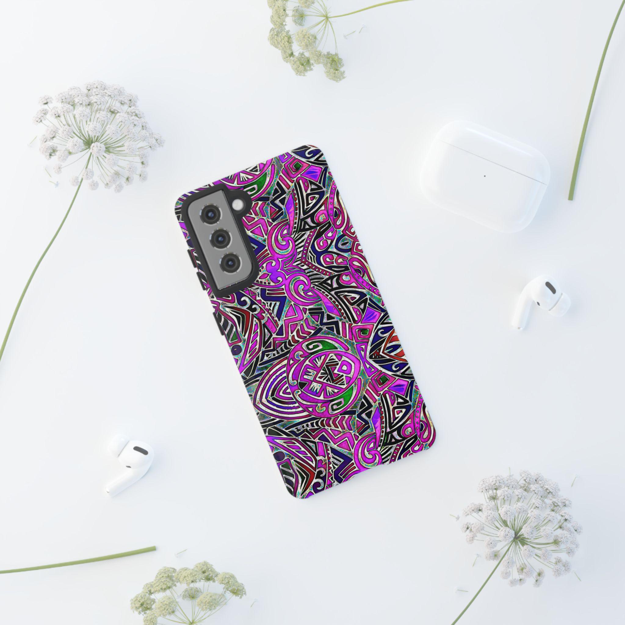 Purple Indo Android Tough Case - Walt Smith Fiji Ocean Art - Supports ADE Reef Restoration