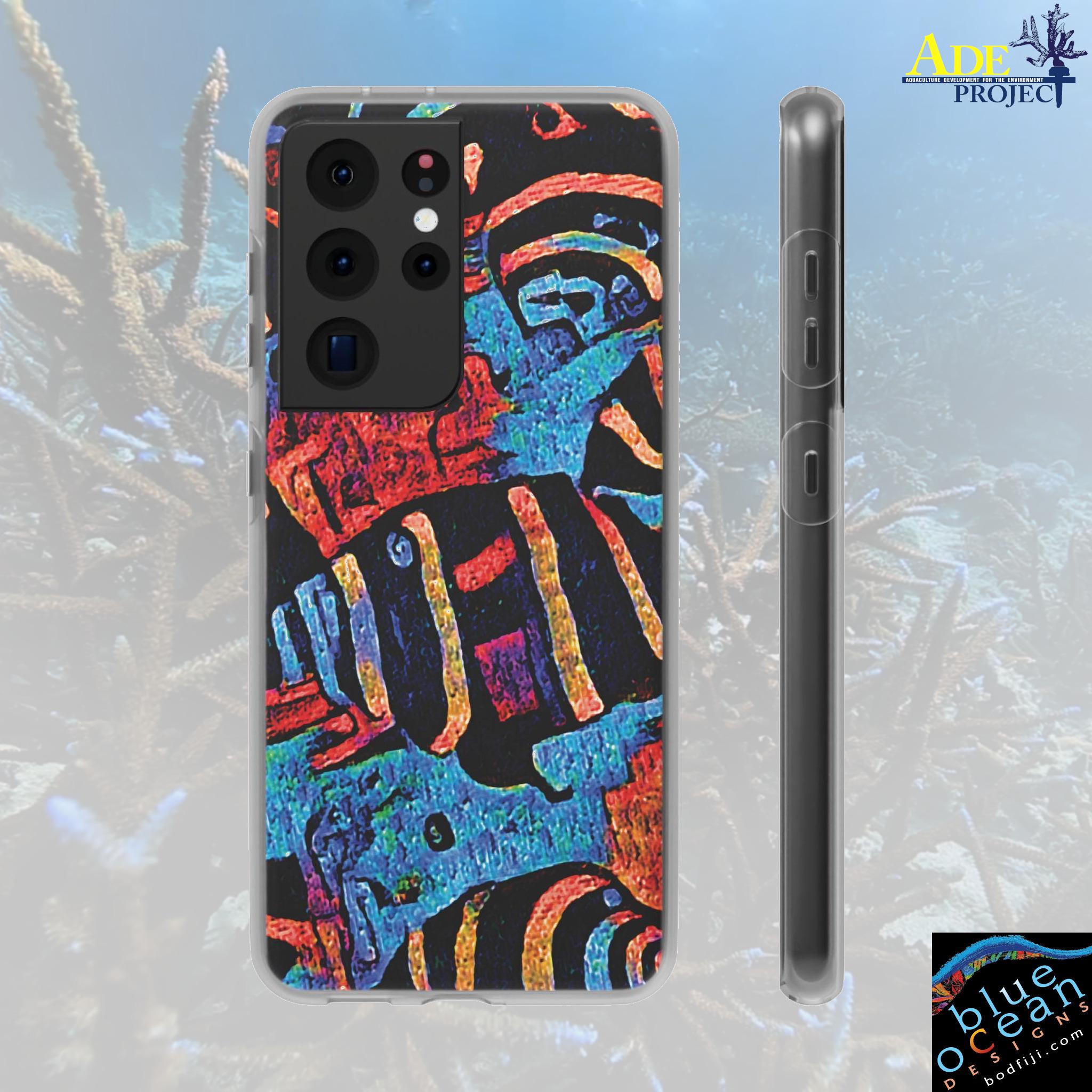 Last Dance Android Flexi Case - Walt Smith Fiji Ocean Art - Supports ADE Reef Restoration