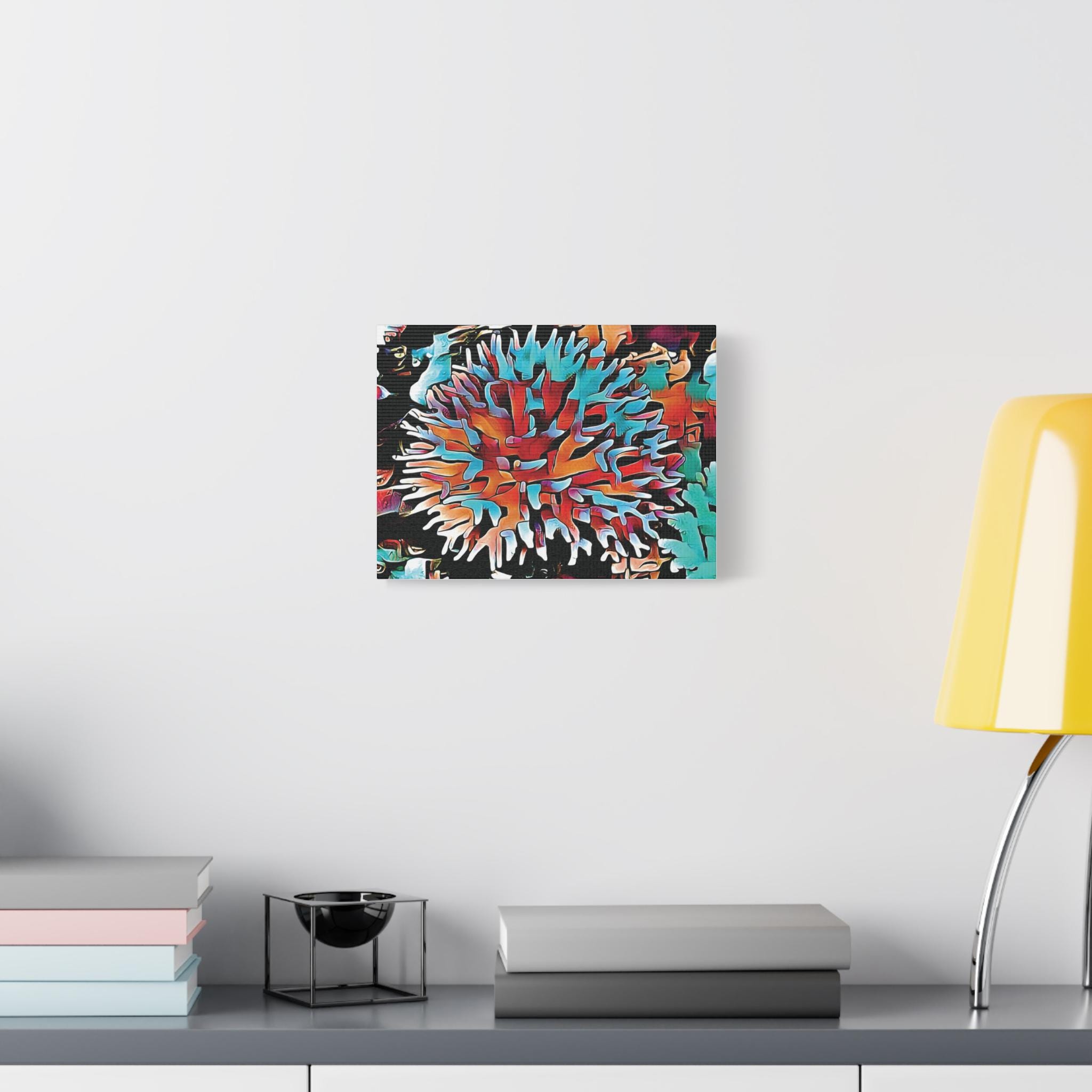 Aqua Spike - Canvas Wall Art
