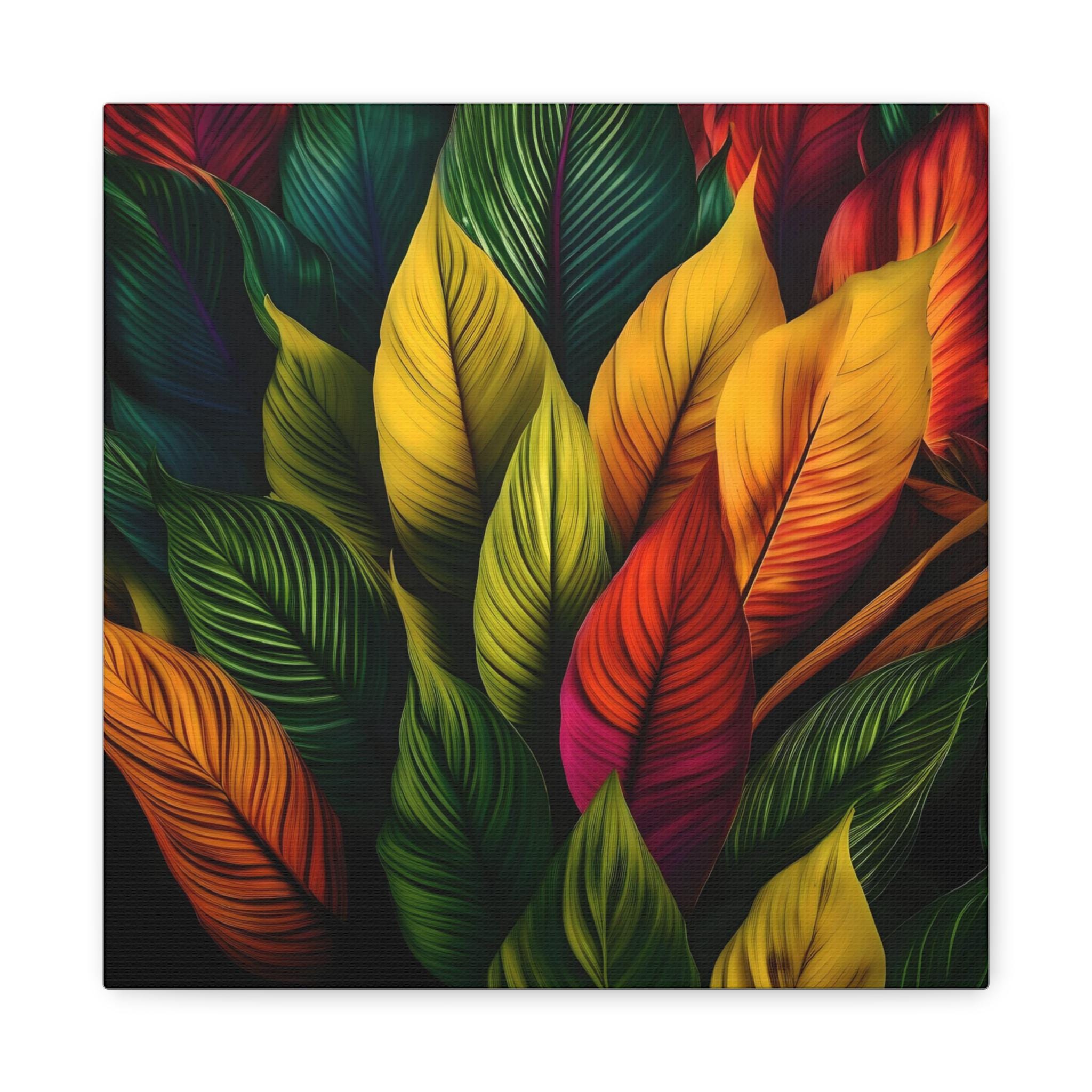 Colored Leaves - Canvas Wall Art