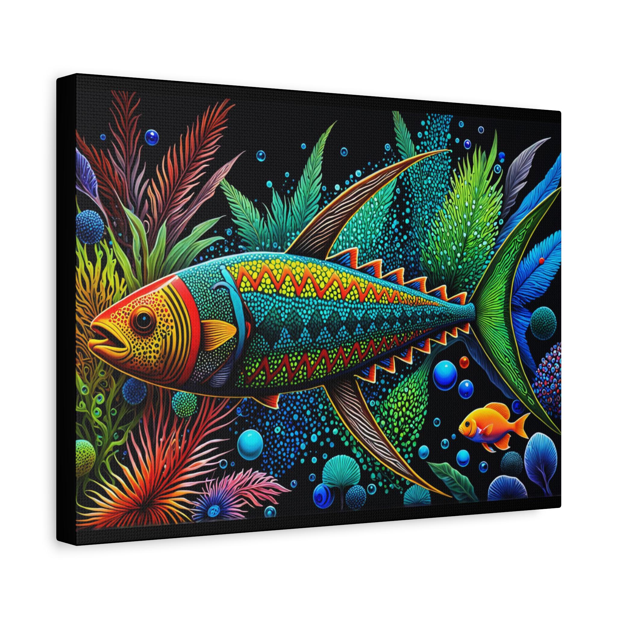 Abo Fish A - Canvas Wall Art